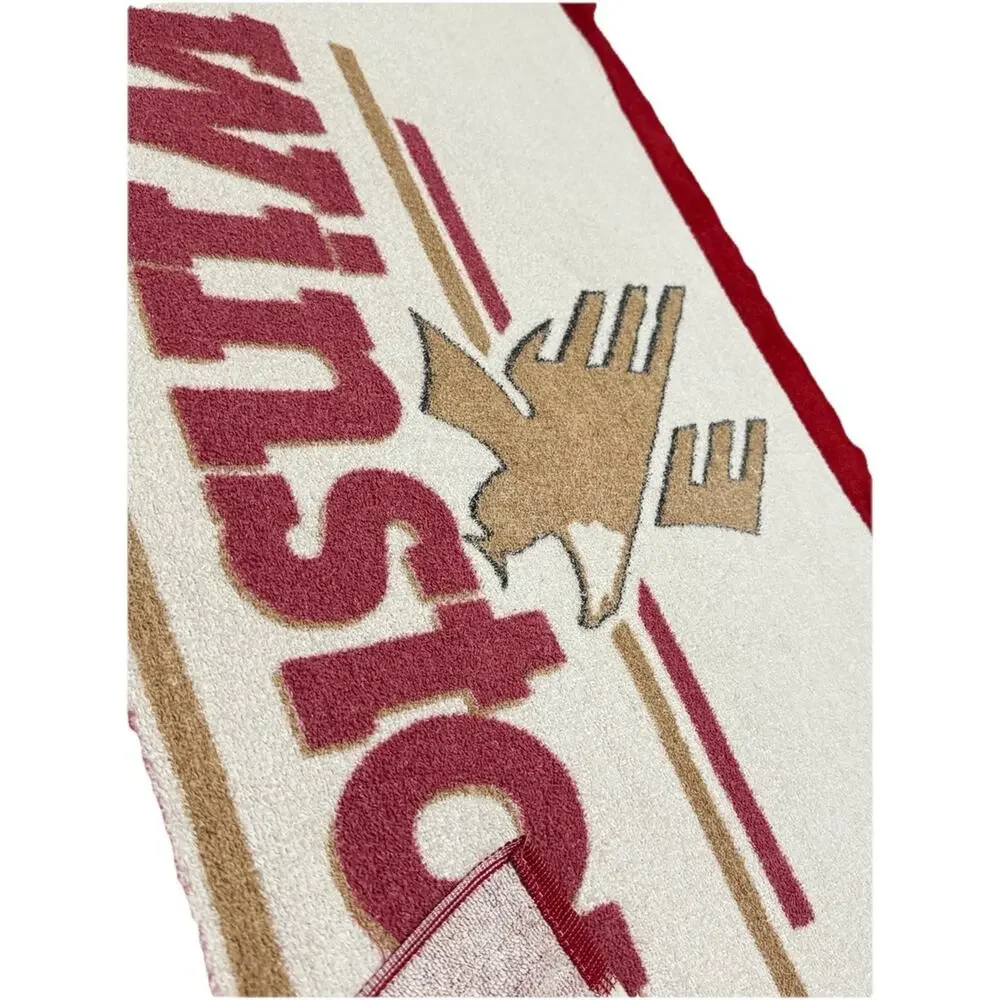 Vintage 1980s Winston Cigarette Promotional Terry Cloth Bath Towel Beach Retro